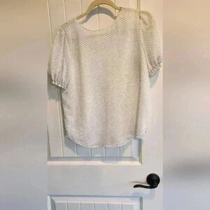 Loft lighweight polka dot blouse